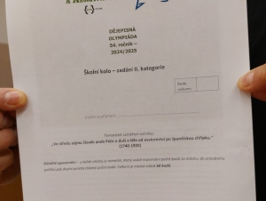 Školní kolo DěO II. kategorie (26. 11. 2024)