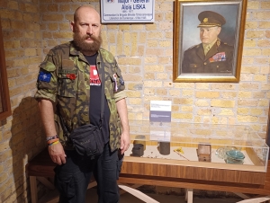 Muzeum operace Dynamo v Dunkreque, expozice věnovaná Československé samostatné obrněné brigádě a jejímu veliteli generálu Aloisi Liškovi